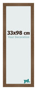 Cadre Photo 33x98 cm Chene Rustique MDF Bologna De Face Mesure | Yourdecoration.fr