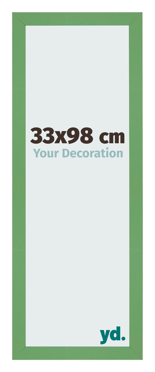 Cadre Photo 33x98 cm Vert MDF Bologna De Face Mesure | Yourdecoration.fr