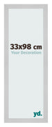 Cadre Photo 33x98cm Acier Inoxydable MDF Bologna De Face Mesure | Yourdecoration.fr