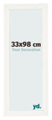 Cadre Photo 33x98cm Blanc Vintage MDF Pisa De Face Mesure | Yourdecoration.fr
