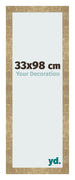 Cadre Photo 33x98cm Or Antique MDF Bologna De Face Mesure | Yourdecoration.fr