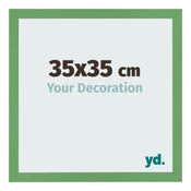 Cadre Photo 35x35 cm Vert MDF Bologna De Face Mesure | Yourdecoration.fr
