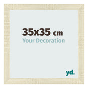 Cadre Photo 35x35cm Chene Sonoma MDF Pisa De Face Mesure | Yourdecoration.fr