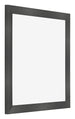 Cadre Photo 35x35cm Noir Argent Poli MDF Pisa De Face Oblique | Yourdecoration.fr