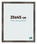 Cadre Photo 35x45 cm Metal Oxyde MDF Bologna De Face Mesure | Yourdecoration.fr