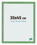 Cadre Photo 35x45 cm Vert MDF Bologna De Face Mesure | Yourdecoration.fr
