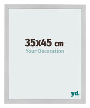 Cadre Photo 35x45cm Acier Inoxydable MDF Bologna De Face Mesure | Yourdecoration.fr