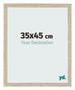 Cadre Photo 35x45cm Chêne Sonoma MDF Bologna De Face Mesure | Yourdecoration.fr