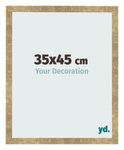 Cadre Photo 35x45cm Or Antique MDF Bologna De Face Mesure | Yourdecoration.fr
