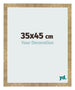 Cadre Photo 35x45cm Or Antique MDF Bologna De Face Mesure | Yourdecoration.fr