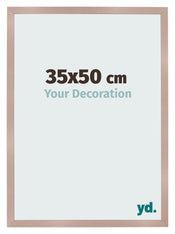 Cadre Photo 35x50 cm Rose Ancien MDF Bologna De Face Mesure | Yourdecoration.fr