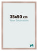 Cadre Photo 35x50 cm Rose Ancien MDF Bologna De Face Mesure | Yourdecoration.fr