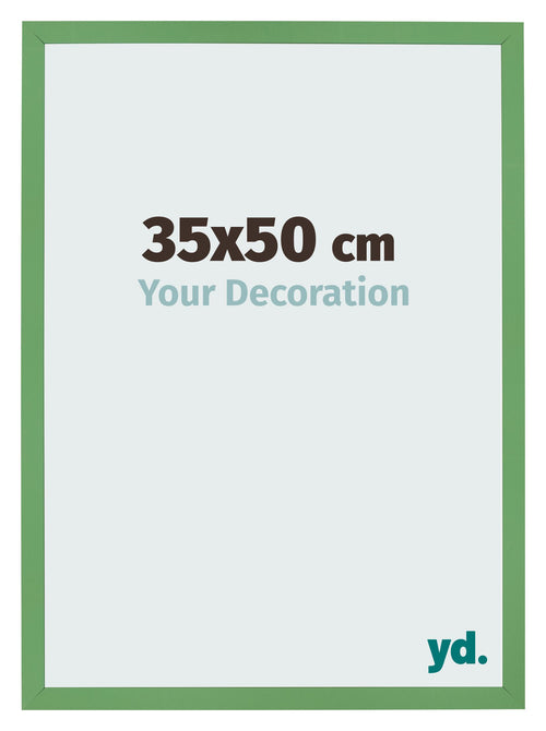 Cadre Photo 35x50 cm Vert MDF Bologna De Face Mesure | Yourdecoration.fr