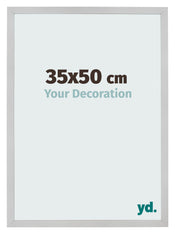 Cadre Photo 35x50cm Acier Inoxydable MDF Bologna De Face Mesure | Yourdecoration.fr