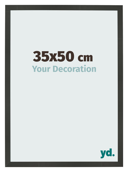 Cadre Photo 35x50cm Anthracite MDF Bologna De Face Mesure | Yourdecoration.fr