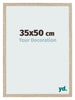 Cadre Photo 35x50cm Chêne Sonoma MDF Bologna De Face Mesure | Yourdecoration.fr