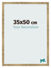 Cadre Photo 35x50cm Or Antique MDF Bologna De Face Mesure | Yourdecoration.fr