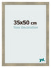 Cadre Photo 35x50cm Or Vintage MDF Pisa De Face Mesure | Yourdecoration.fr