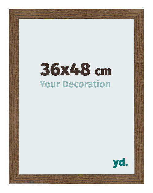 Cadre Photo 36x48 cm Chene Rustique MDF Bologna De Face Mesure | Yourdecoration.fr