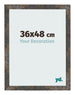 Cadre Photo 36x48 cm Metal Oxyde MDF Bologna De Face Mesure | Yourdecoration.fr