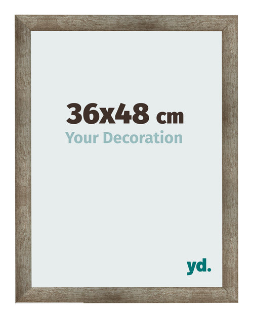 Cadre Photo 36x48 cm Metal Vintage MDF Bologna De Face Mesure | Yourdecoration.fr