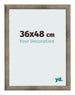 Cadre Photo 36x48 cm Metal Vintage MDF Bologna De Face Mesure | Yourdecoration.fr