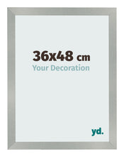 Cadre Photo 36x48cm Aluminium Brossé MDF Bologna De Face Mesure | Yourdecoration.fr