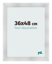 Cadre Photo 36x48cm Aluminium Brosse MDF Pisa De Face Mesure | Yourdecoration.fr