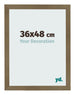 Cadre Photo 36x48cm Bronze Décor MDF Bologna De Face Mesure | Yourdecoration.fr