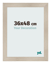 Cadre Photo 36x48cm Chene Rustique MDF Pisa De Face Mesure | Yourdecoration.fr