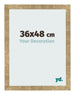 Cadre Photo 36x48cm Or Antique MDF Bologna De Face Mesure | Yourdecoration.fr