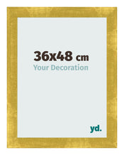 Cadre Photo 36x48cm Or Vintage MDF Pisa De Face Mesure | Yourdecoration.fr