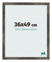 Cadre Photo 36x49 cm Metal Oxyde MDF Bologna De Face Mesure | Yourdecoration.fr