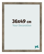 Cadre Photo 36x49 cm Metal Vintage MDF Bologna De Face Mesure | Yourdecoration.fr