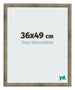 Cadre Photo 36x49 cm Metal Vintage MDF Bologna De Face Mesure | Yourdecoration.fr