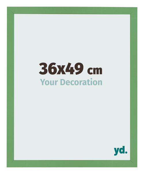 Cadre Photo 36x49 cm Vert MDF Bologna De Face Mesure | Yourdecoration.fr