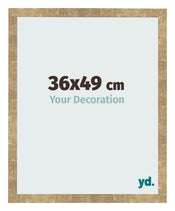Cadre Photo 36x49cm Or Antique MDF Bologna De Face Mesure | Yourdecoration.fr