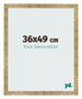Cadre Photo 36x49cm Or Antique MDF Bologna De Face Mesure | Yourdecoration.fr