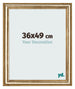 Cadre Photo 36x49cm Or Antique MDF Lazio De Face Mesure | Yourdecoration.fr
