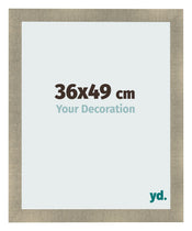 Cadre Photo 36x49cm Or Vintage MDF Pisa De Face Mesure | Yourdecoration.fr