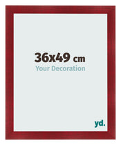 Cadre Photo 36x49cm Vin Rouge Patine MDF Pisa De Face Mesure | Yourdecoration.fr