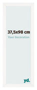 Cadre Photo 37 5x98 cm Blanc Brillant MDF Bologna De Face Mesure | Yourdecoration.fr