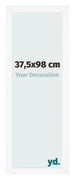 Cadre Photo 37 5x98 cm Blanc Mat MDF Bologna De Face Mesure | Yourdecoration.fr
