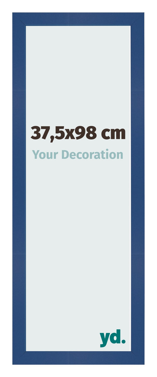 Cadre Photo 37 5x98 cm Bleu Fonce MDF Bologna De Face Mesure | Yourdecoration.fr