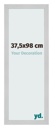 Cadre Photo 37 5x98cm Acier Inoxydable MDF Bologna De Face Mesure | Yourdecoration.fr