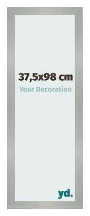 Cadre Photo 37 5x98cm Aluminium Brossé MDF Bologna De Face Mesure | Yourdecoration.fr