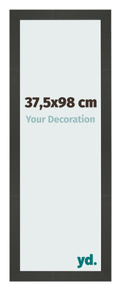 Cadre Photo 37 5x98cm Anthracite MDF Bologna De Face Mesure | Yourdecoration.fr