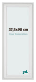Cadre Photo 37 5x98cm Blanc Patine MDF Lazio De Face Mesure | Yourdecoration.fr