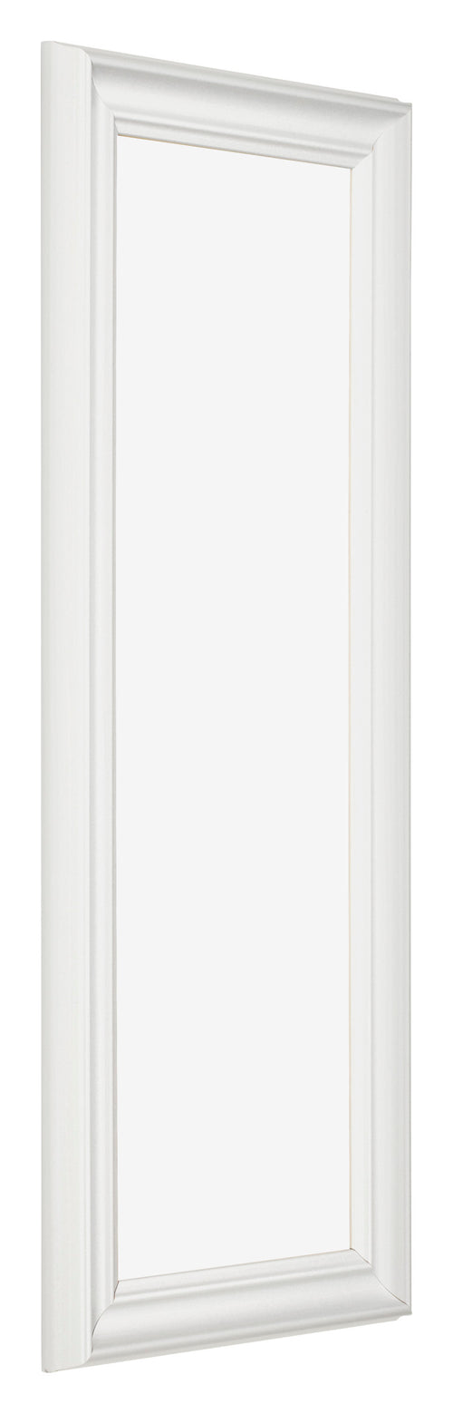 Cadre Photo 37 5x98cm Blanc Patine MDF Lazio De Face Oblique | Yourdecoration.fr