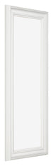 Cadre Photo 37 5x98cm Blanc Patine MDF Lazio De Face Oblique | Yourdecoration.fr